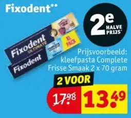 Kruidvat Fixodent aanbieding