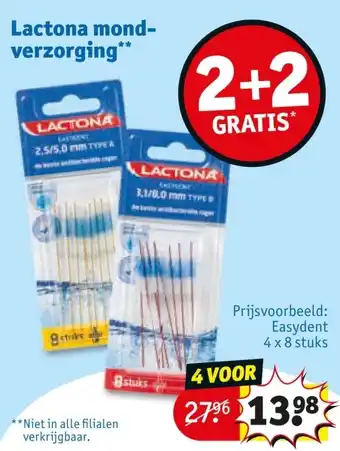 Kruidvat Lactona mondverzorging aanbieding