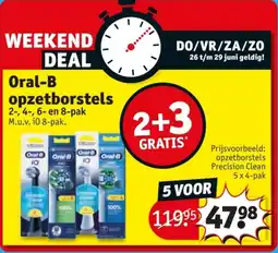 Kruidvat Oral B opzetborstels aanbieding
