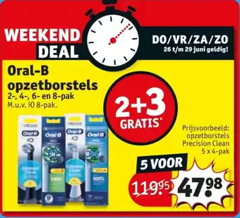 Kruidvat Oral B opzetborstels aanbieding