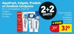 Kruidvat Aquafresh, Colgate, Prodent en Zendium tandpasta aanbieding