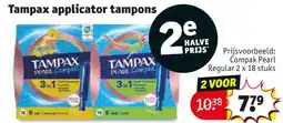 Kruidvat Tampax applicator tampons aanbieding