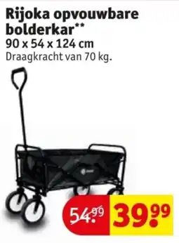 Kruidvat Rijoka opvouwbare bolderkar aanbieding