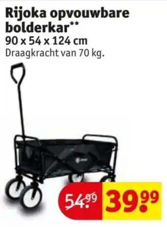 Kruidvat Rijoka opvouwbare bolderkar aanbieding