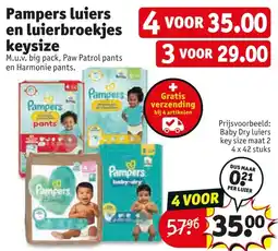 Kruidvat Pampers luiers en luierbroekjes keysize aanbieding