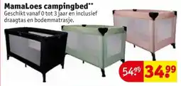 Kruidvat MamaLoes campingbed aanbieding