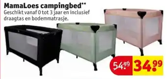 Kruidvat MamaLoes campingbed aanbieding