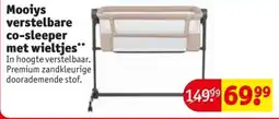 Kruidvat Mooiys verstelbare co-sleeper met wieltjes aanbieding