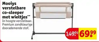 Kruidvat Mooiys verstelbare co-sleeper met wieltjes aanbieding