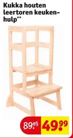 Kruidvat Kukka houten leertoren keukenhulp aanbieding