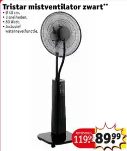 Kruidvat Tristar mistventilator zwart aanbieding