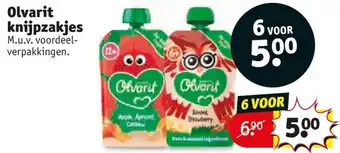 Kruidvat Olvarit knijpzakjes aanbieding