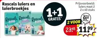 Kruidvat Rascals luiers en luierbroekjes aanbieding