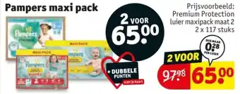 Kruidvat Pampers maxi pack aanbieding