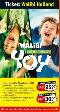 Kruidvat Ticket: Walibi Holland aanbieding