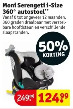 Kruidvat Moni Serengeti i-Size 360° autostoel aanbieding