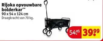 Kruidvat Rijoka opvouwbare bolderkar aanbieding