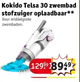 Kruidvat Kokido Telsa 30 zwembad stofzuiger oplaadbaar aanbieding