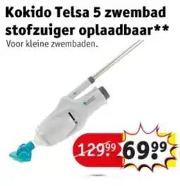Kruidvat Kokido Telsa 5 zwembad stofzuiger oplaadbaar aanbieding
