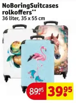 Kruidvat NoBoringSuitcases rolkoffers aanbieding