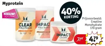 Kruidvat Myprotein aanbieding