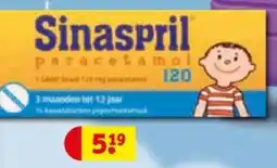 Kruidvat Sinaspril paracetamol aanbieding