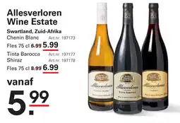 Sligro Allesverloren Wine Estate aanbieding