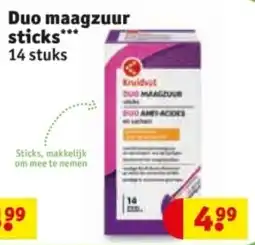 Kruidvat Duo maagzuur sticks aanbieding
