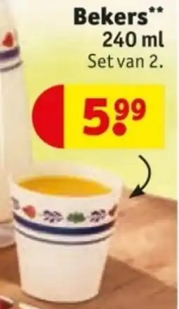 Kruidvat Bekers aanbieding