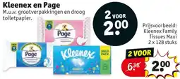 Kruidvat Kleenex en Page aanbieding