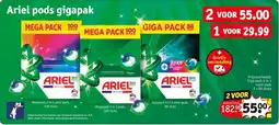 Kruidvat Ariel pods gigapak aanbieding