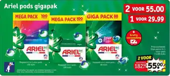 Kruidvat Ariel pods gigapak aanbieding