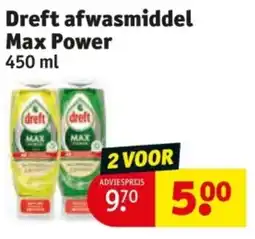 Kruidvat Dreft afwasmiddel Max Power aanbieding