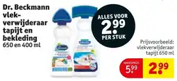 Kruidvat Dr. Beckmann vlekverwijderaar tapijt en bekleding aanbieding