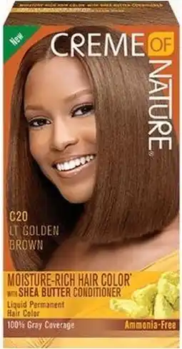 Bol.com CREME OF NATURE - LIQUID HAIR COLOR LIGHT GOLDEN BROWN C20 aanbieding
