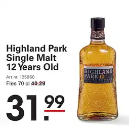 Sligro Highland Park Single Malt 12 Years Old aanbieding