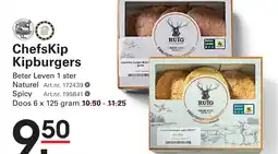 Sligro Chefskip Kipburgers aanbieding