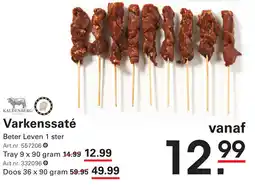 Sligro Varkenssaté aanbieding