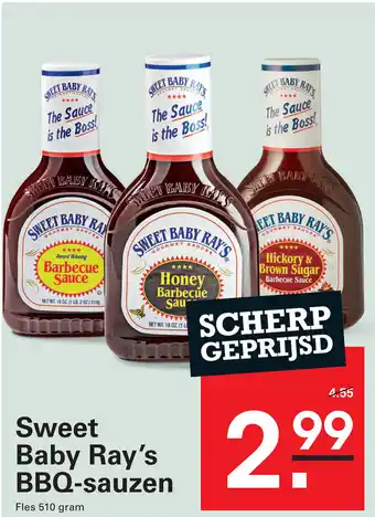 Sligro Sweet Baby Ray's BBQ sauzen aanbieding