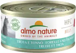 Amazon almo nature HFC Jelly kattenvoer nat -forel en tonijn 24-pack (24 x 70g) aanbieding