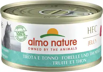 Amazon almo nature HFC Jelly kattenvoer nat -forel en tonijn 24-pack (24 x 70g) aanbieding