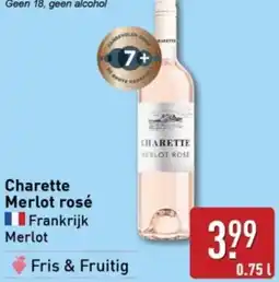 ALDI Charette Merlot rosé aanbieding