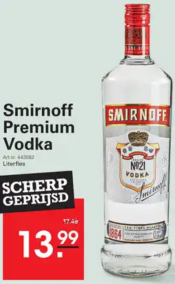 Sligro Smirnoff Premium Vodka aanbieding