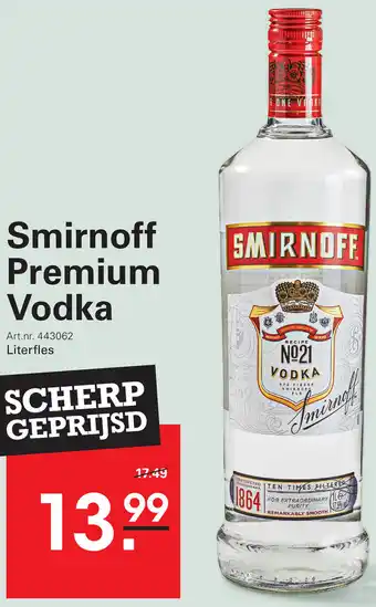 Sligro Smirnoff Premium Vodka aanbieding