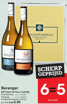 Sligro Beranger aanbieding