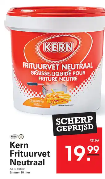 Sligro Kern Frituurvet Neutraal aanbieding