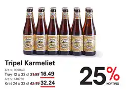 Sligro Tripel Karmeliet aanbieding