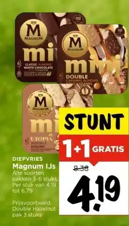 Vomar Voordeelmarkt DIEPVRIES Magnum IJs aanbieding