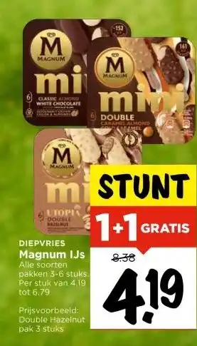 Vomar Voordeelmarkt DIEPVRIES Magnum IJs aanbieding