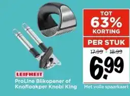 Vomar Voordeelmarkt LEIFHEIT ProLine Blikopener of Knoflookper Knobi King aanbieding